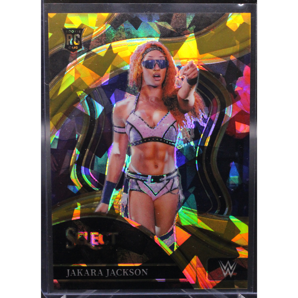 StoreSlabUploads-2024-12-19T200821.124_1024x1024.png 2024 Panini Select WWE - Jakara Jackson 236 - Gold Ice /10 - Image 1
