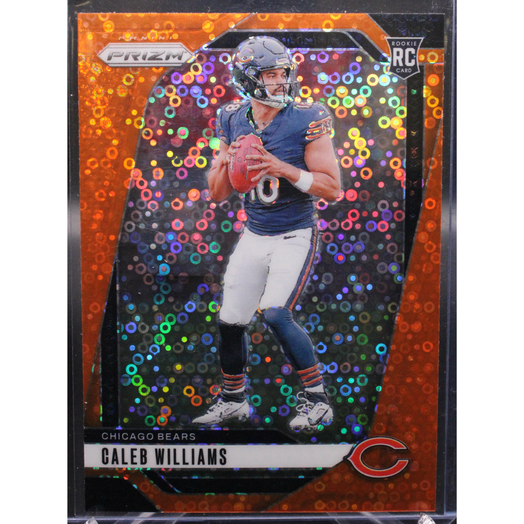 StoreSlabUploads-2025-01-21T184138.384_1024x1024.png 2024 Panini Prizm Football - Caleb Williams 301 - Orange Disco - Image 1