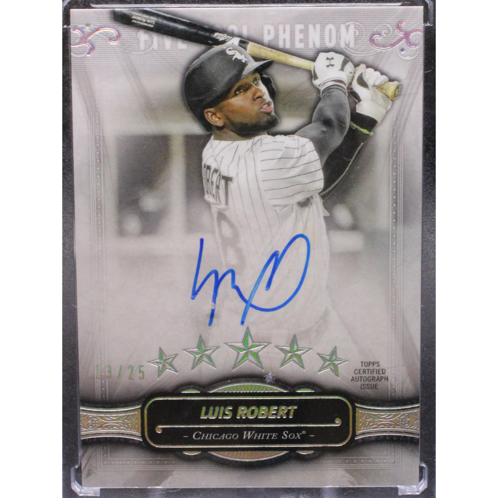 StoreSlabUploads_37_1024x1024-1.png 2021 Topps Five Star Baseball - Luis Robert FTP-LR - Five Tool Phenom Auto /25 - Image 1