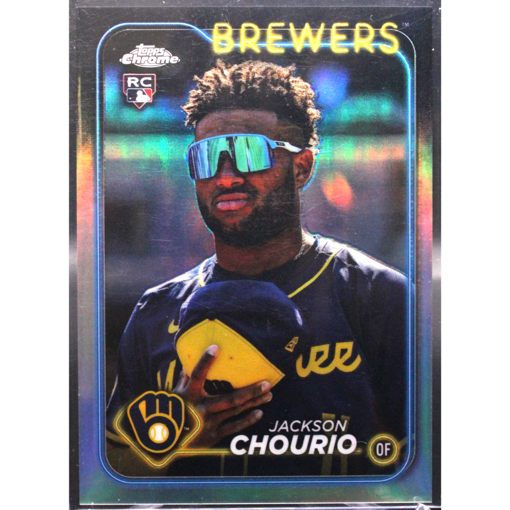 StoreSlabUploads_39_774c248e-5c97-4945-86eb-13b5082019fb_1024x1024-1.png 2024 Topps Chrome Update - Jackson Chourio 161 - Image Variation - Image 1