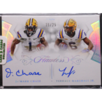 2021 Panini Flawless Collegiate - Ja'Marr Chase Terrace Marshall JR. FDS-LSU - Flawless Dual Signatures /25