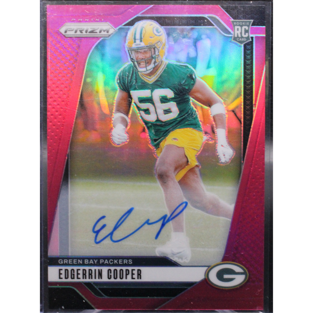 StoreSlabUploads_82_7b2d22ef-6998-4a3a-a095-9f61d88961d8_1024x1024-1.png 2024 Panini Prizm Draft Picks - Edgerrin Cooper 331 - Pink Auto - Image 1
