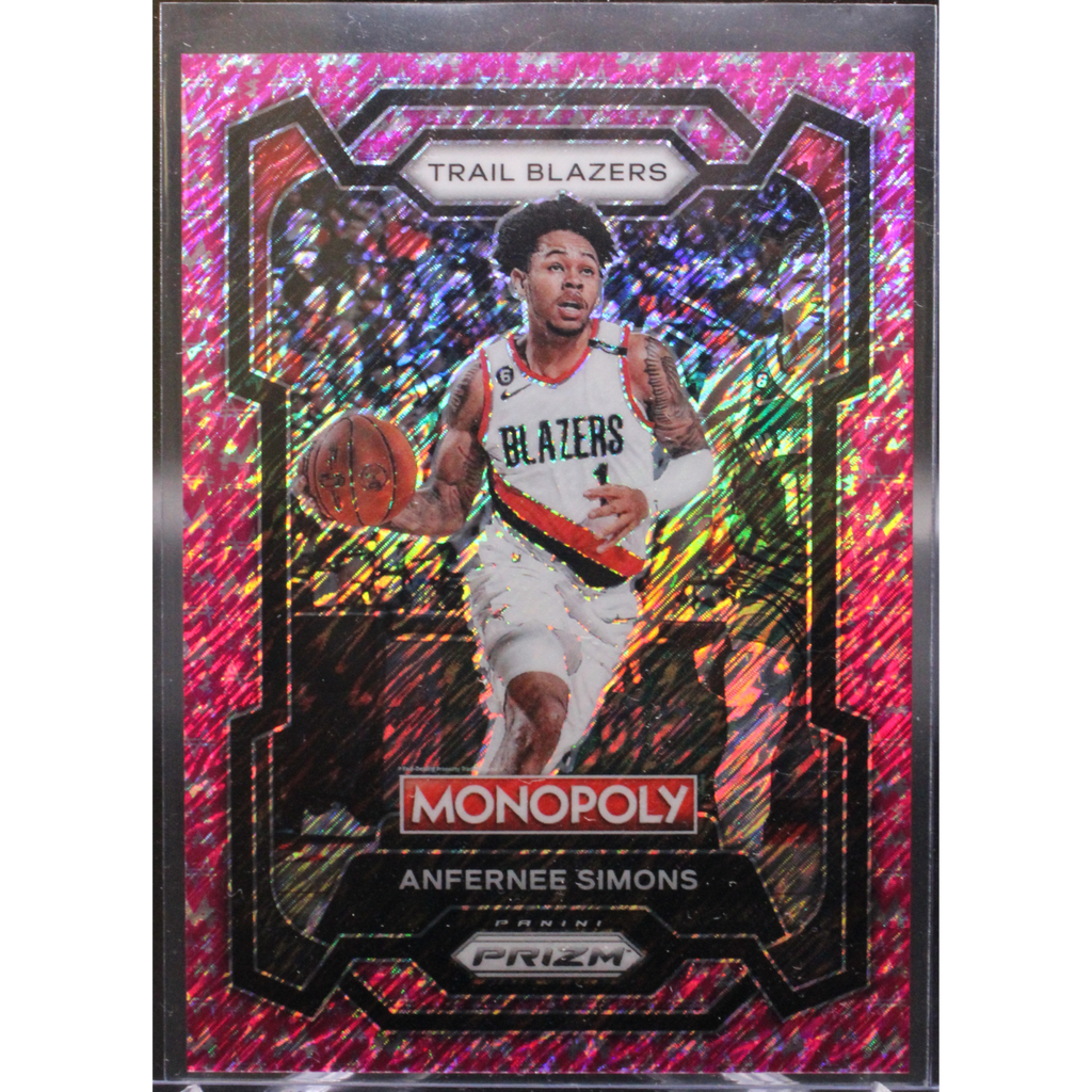 StoreSlabUploads_94_1024x1024-1.png 2023 Panini Prizm Monopoly - Anfernee Simons 74 - Pink Millionaire /5 - Image 1