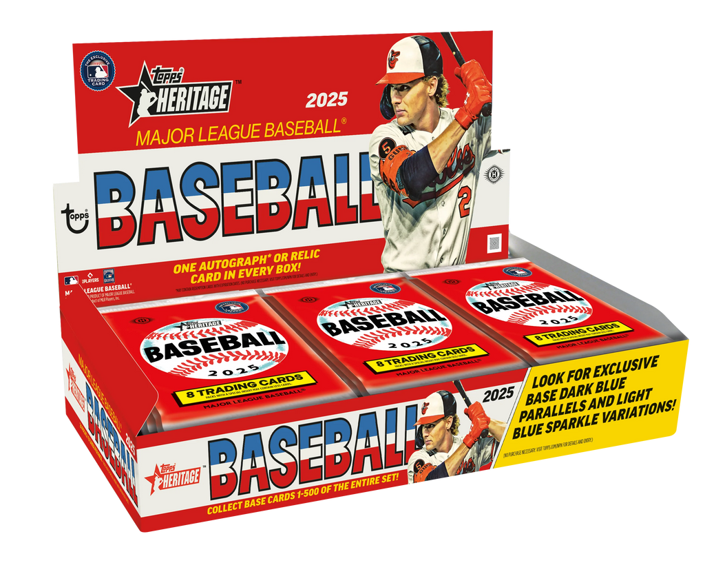 Toppsheritagebaseball_1024x1024.png 2025 Topps Heritage Baseball Hobby Box - Image 1