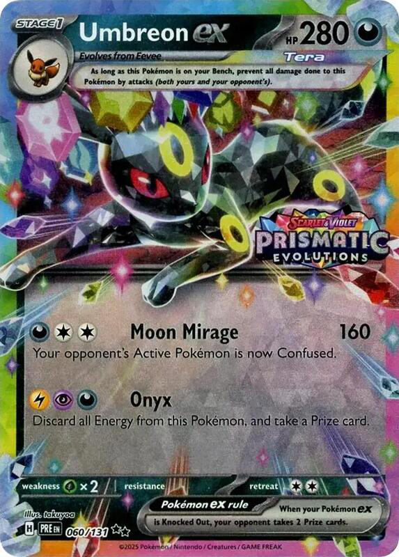 Umbreonstamp_1024x1024.png Umbreon ex - 060/131 (Prismatic Evolutions Stamp) - Miscellaneous Cards & Products (MCAP) - Image 1