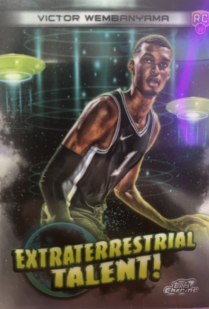 VFront_1024x1024-1.png 2024 Topps Chrome Cosmic Extraterrestrial Talent RC Victor Wembanyama #ET-16 - Image 1