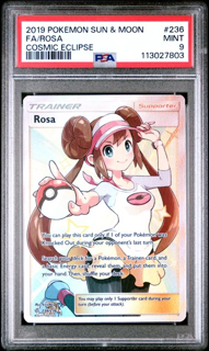 WSgO5PpmtUeQYP5uW8j5vwSmall_1024x1024-1.png Rosa 236/236 Cosmic Eclipse - 2019 Pokemon - PSA 9 - Image 1