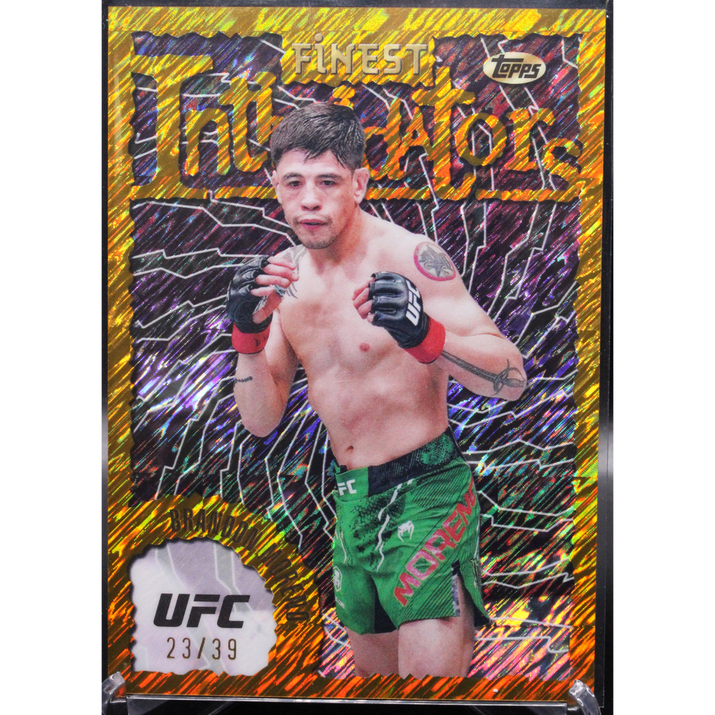 WebsiteImageUploads-2025-04-14T145436.777_1024x1024-1.png 2024 Topps Finest UFC - Brandon Moreno INT-18 - Gold Shimmer /39 - Image 1