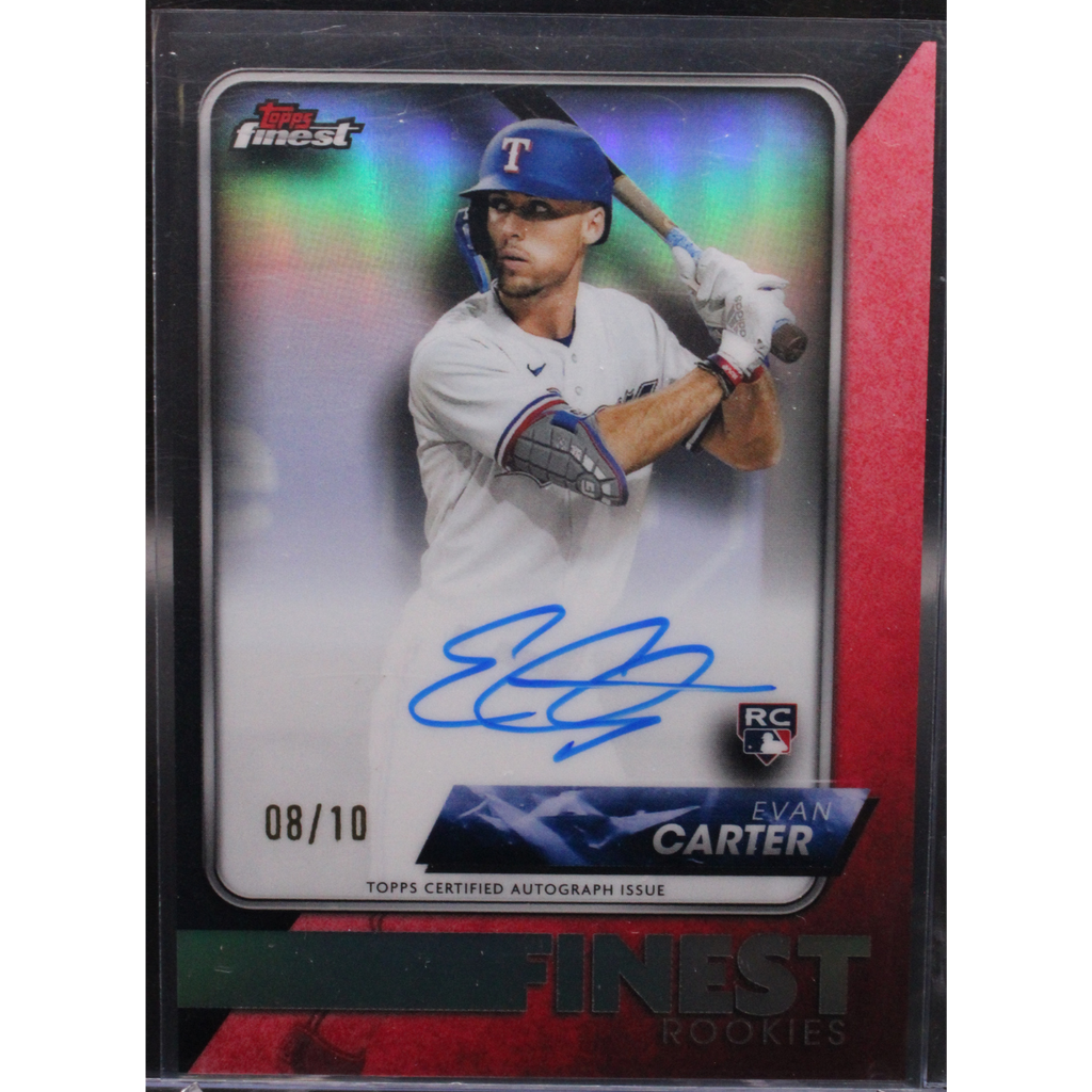 WebsiteImageUploads-2025-04-22T174058.567_1024x1024.png 2024 Topps Finest Baseball - Evan Carter FR-EC - Black Finest Rookies Auto /10 - Image 1