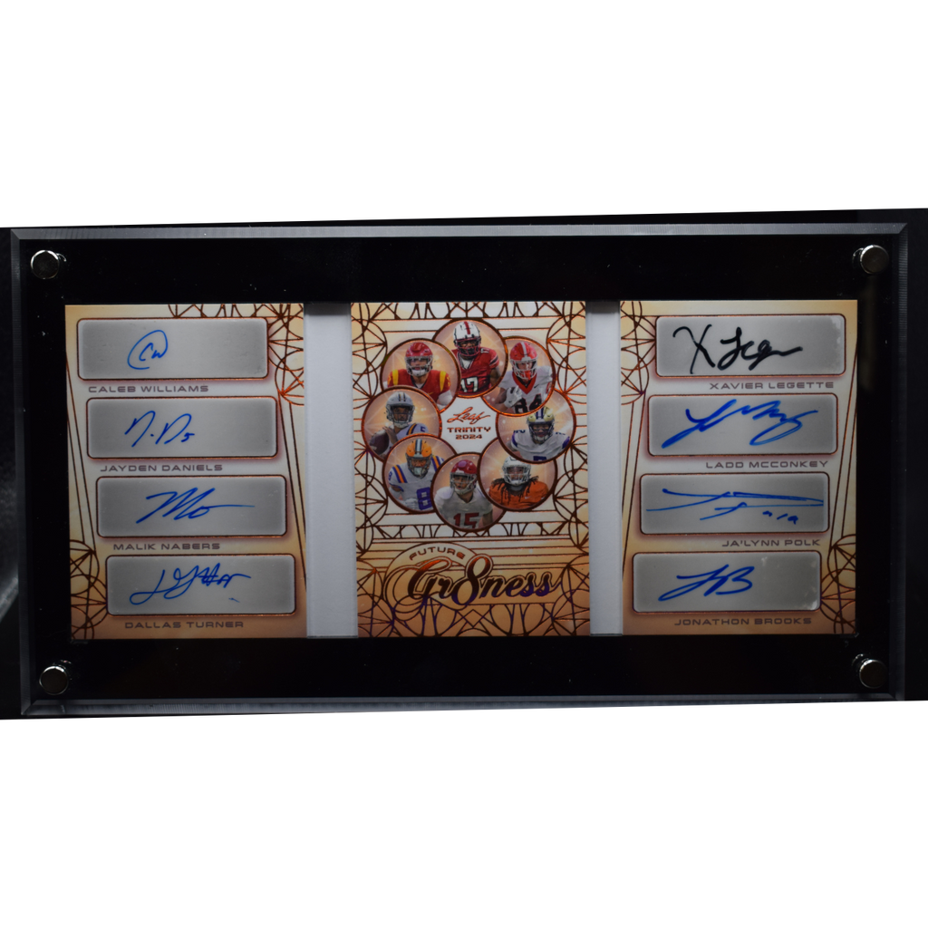 WebsitePNG_10_ce6d2031-e6c1-4b62-ae6a-4639a34e0162_1024x1024-1.png 2024 Leaf Trinity Football - Williams , Daniels , Nabers , Turner , Legette , Mcconkey , Polk , Brooks - Future Gr8ness Auto /25 - Image 1