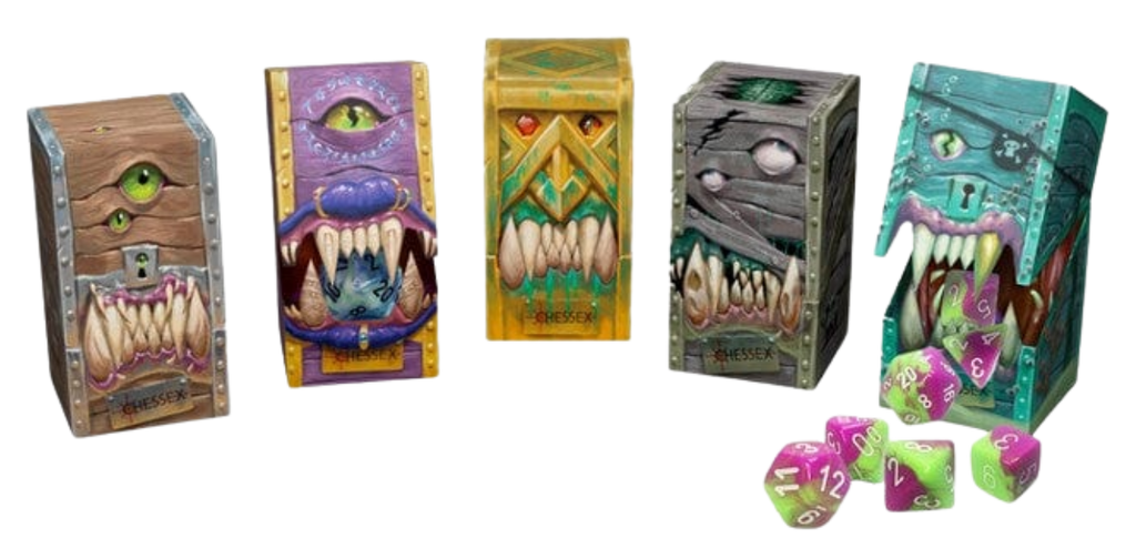 WebsitePNG_38_7af40d25-1ada-4ceb-bb10-ce00a571bea3_1024x1024.png Chessex - Hidden Wonders Assorted 7-Die Polyhedral Set - Image 1