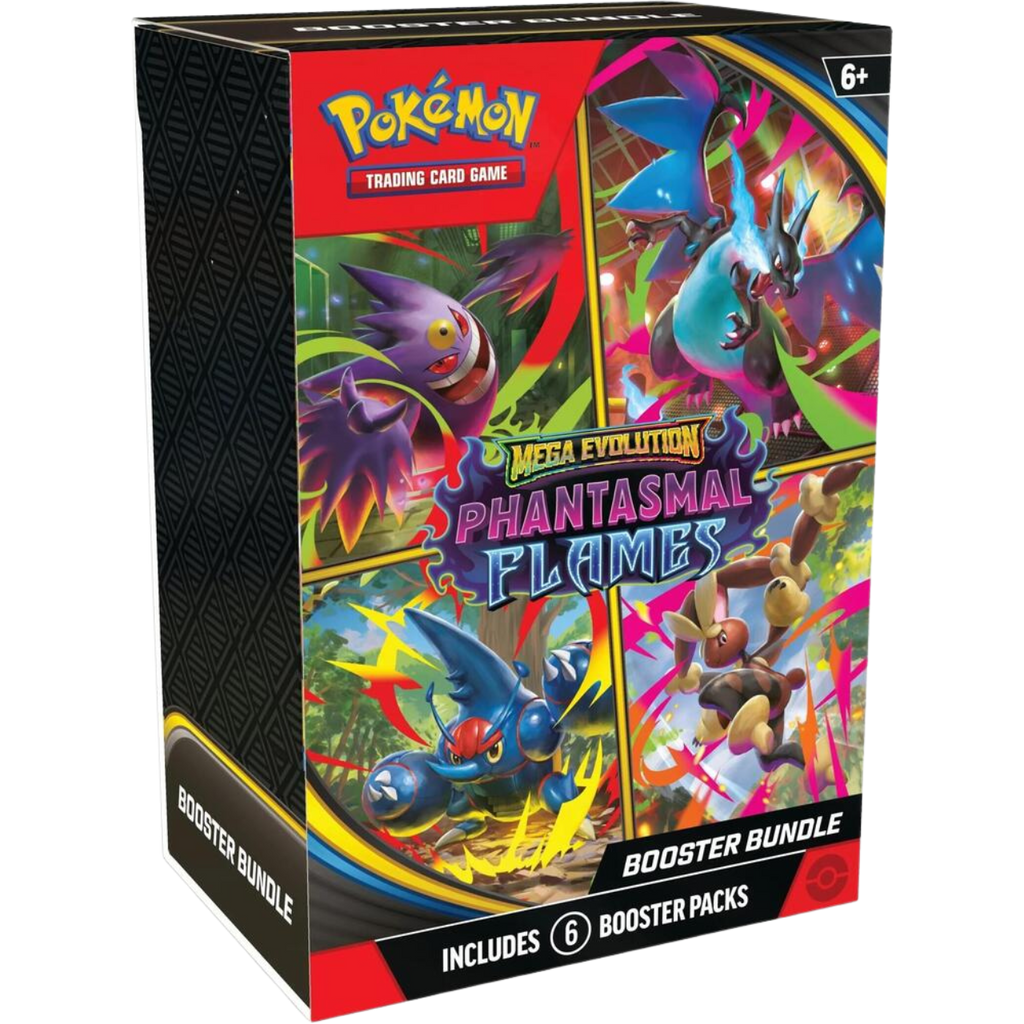 WebsitePNG_41_d231a136-b4f1-4c48-8776-98fb53eb69d7_1024x1024.png Pokemon Mega Evolution - Phantasmal Flames Booster Bundle - Image 1