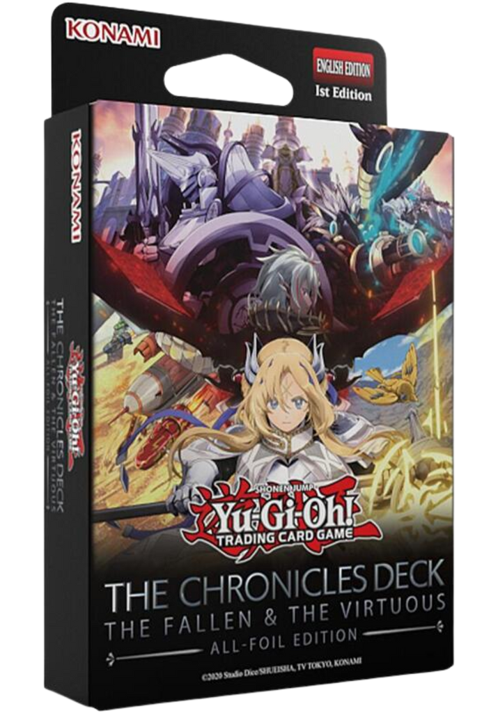 WebsitePNG_51_bdb7c95c-f1da-40ae-bc50-c2668b50f92e_1024x1024.png Yu-Gi-Oh! - The Chronicles Deck: The Fallen & the Virtuous (All-Foil Edition) - Image 1
