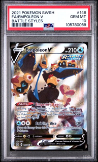 YbJbnnI9kky1Sv6uYL_1qwSmall_1024x1024.png Empoleon V 146/163 Battle Styles - 2021 Pokemon - PSA 10 - Image 1