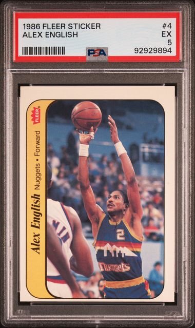 alex_1024x1024-2.jpg 1986 Fleer Sticker - Alex English 4 - PSA 5 - Image 1