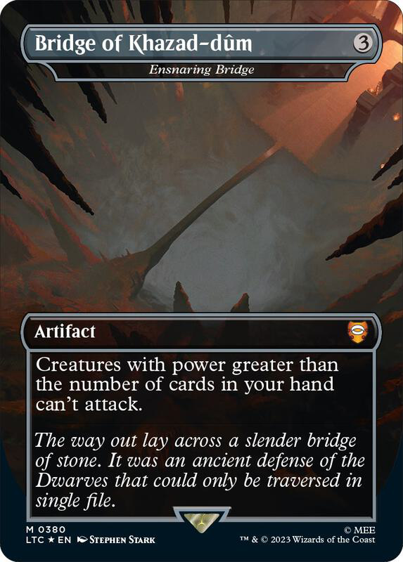bridge_1024x1024.png Bridge of Khazad-dum - Ensnaring Bridge (Surge Foil) - Commander: The Lord of the Rings: Tales of Middle-earth (LTC) - Image 1