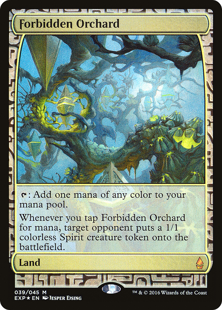 exp-39-forbidden-orchard_1024x1024.png Forbidden Orchard - Zendikar Expeditions - Image 1