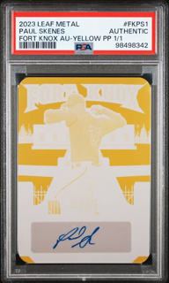 f-BrqaZcWkGRxZDv-K7jIgSmall_1024x1024-1.png 2023 Leaf Baseball - Paul Skenes FKPS1 - Fort Knox Auto Yellow Printing Plate - PSA 1/1 - Image 1