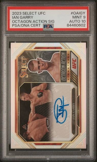 gar_77774b59-4dec-465a-bdd7-1d0b9b334fd6_1024x1024.jpg 2023 Panini Select UFC - Ian Garry OAIGY - Holo Signature - PSA 9 / 10 - Image 1