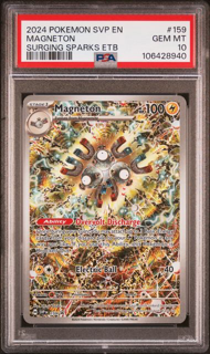 jVF5FzgUEk-TEDN9whFkUgSmall_1024x1024-1.png Magneton 159 Surging Sparks ETB Promo - 2024 Pokemon - PSA 10 - Image 1