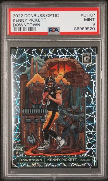 kenny_1024x1024.jpg 2022 Donruss Optic - Kenny Pickett DT-KP - Downtown - PSA 9 - Image 1