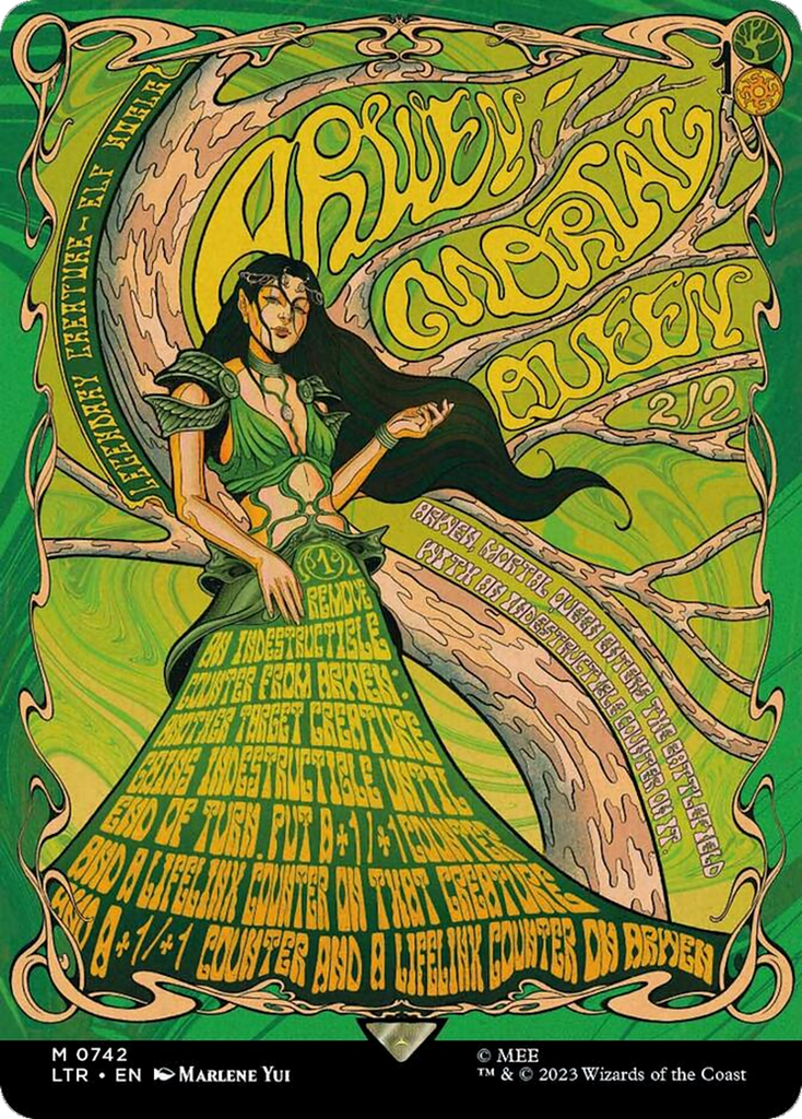 ltr-742-arwen-mortal-queen_1024x1024.png Arwen, Mortal Queen (Borderless Poster) - Universes Beyond: The Lord of the Rings: Tales of Middle-earth (LTR) - Image 1