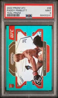 paddySmall_1024x1024-1.png 2022 Panini Prizm UFC - Paddy Pimblett 88 - Teal Prizm /49 - PSA 9 - Image 1