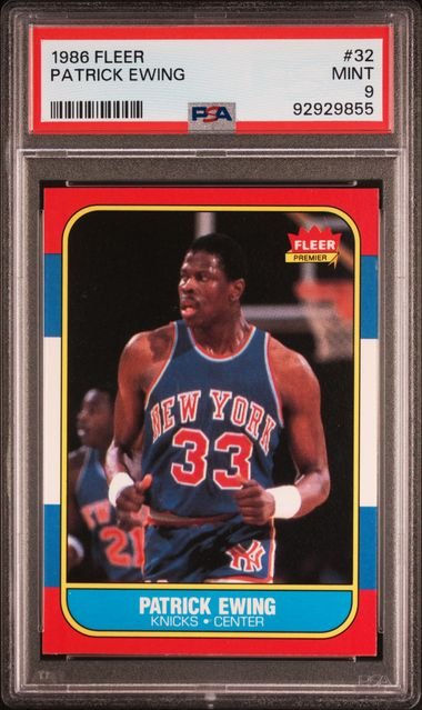 patrick_1c94bd5f-fac9-494a-88a2-312a07657ad6_1024x1024-2.jpg 1986 Fleer - Patrick Ewing 32 - PSA 9 - Image 1