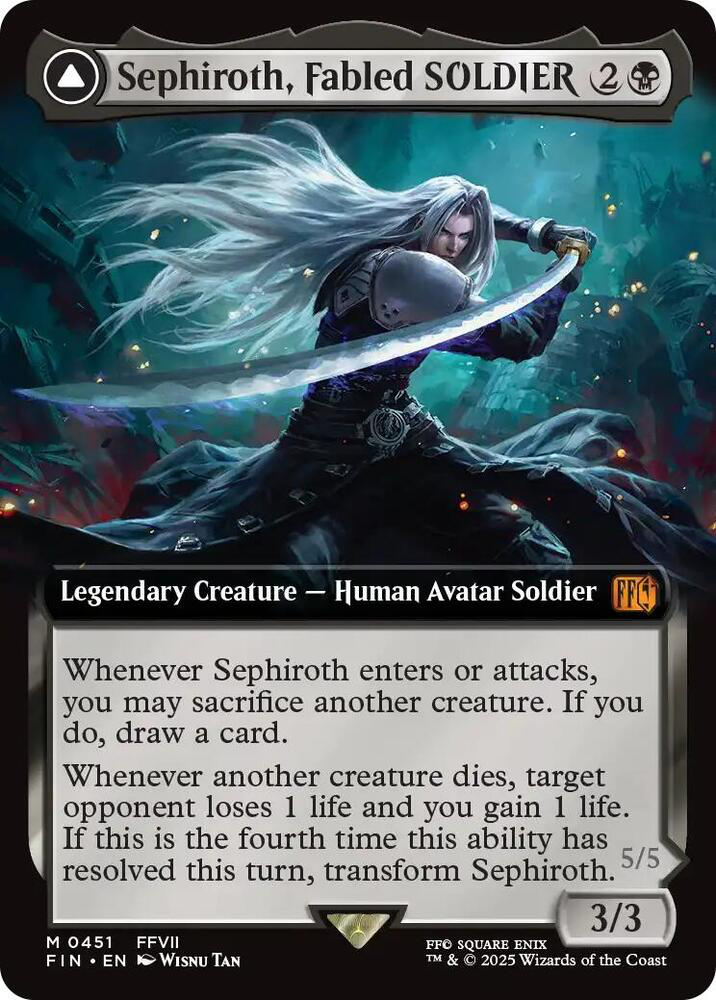sephiexteneded_1024x1024.png Sephiroth, Fabled Soldier (Extended Art) - Final Fantasy (FIN) - Image 1