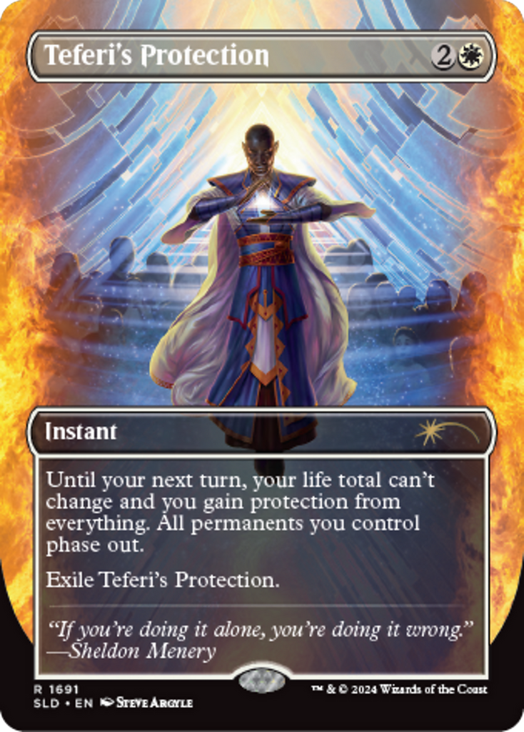 sld-1691-teferi-s-protection_1024x1024.png Teferi's Protection (1691) - Secret Lair Drop Series (SLD) - Image 1