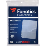 Fanatics Collectibles 9-Card Binder Sleeves 40-Pack