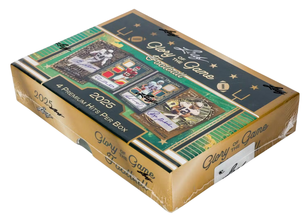websiteimages-2025-08-22T175939.101_e40f980c-831a-488c-b3b9-e8f602b9ca89_1024x1024.png 2025 Leaf Glory of the Game Football Hobby Box - Image 1