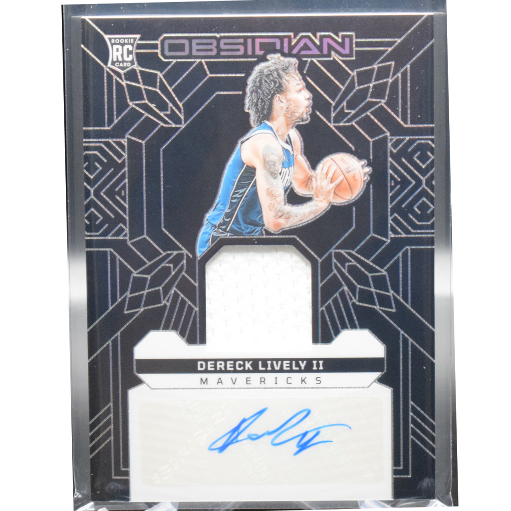 websiteimages_1_a6d6c5ad-8b85-4233-9cdb-a67d7aded0f8_1024x1024-1.png 2023 Panini Obsidian Basketball - Dereck Lively II RJI-LIV - RPA /99 - Image 1