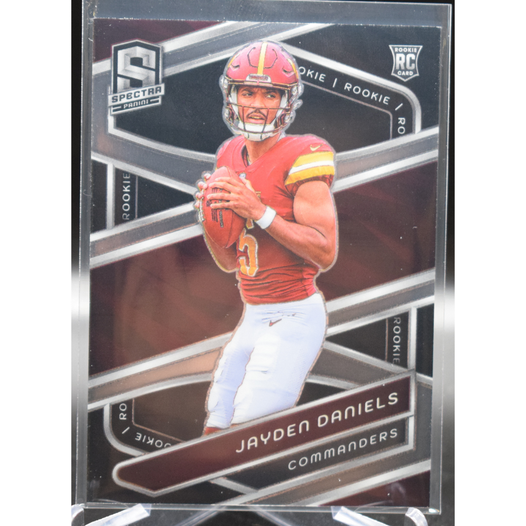 websiteimages_3_320b251c-ddd4-4cbf-85ce-1eec38fdd8c0_1024x1024-1.png 2024 Panini Spectra Football - Jayden Daniels 115 - Rookie - Image 1