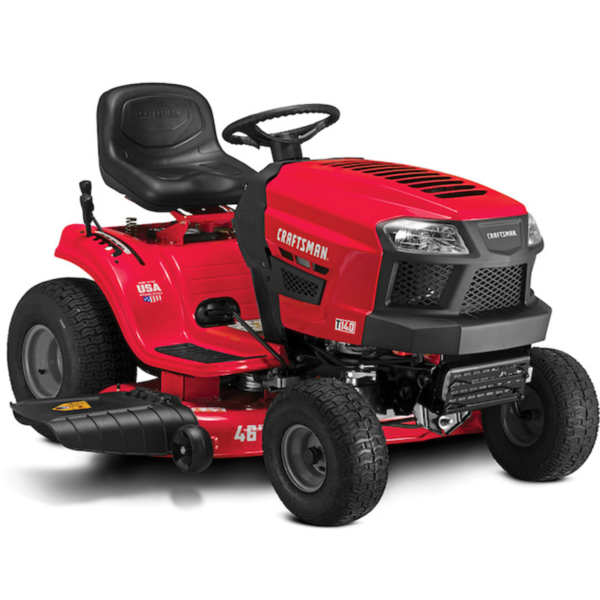 Craftsman T140 | 46″ 18.5HP Riding Mower | 540cc Briggs and Stratton Engine | Turf Saver Wheels